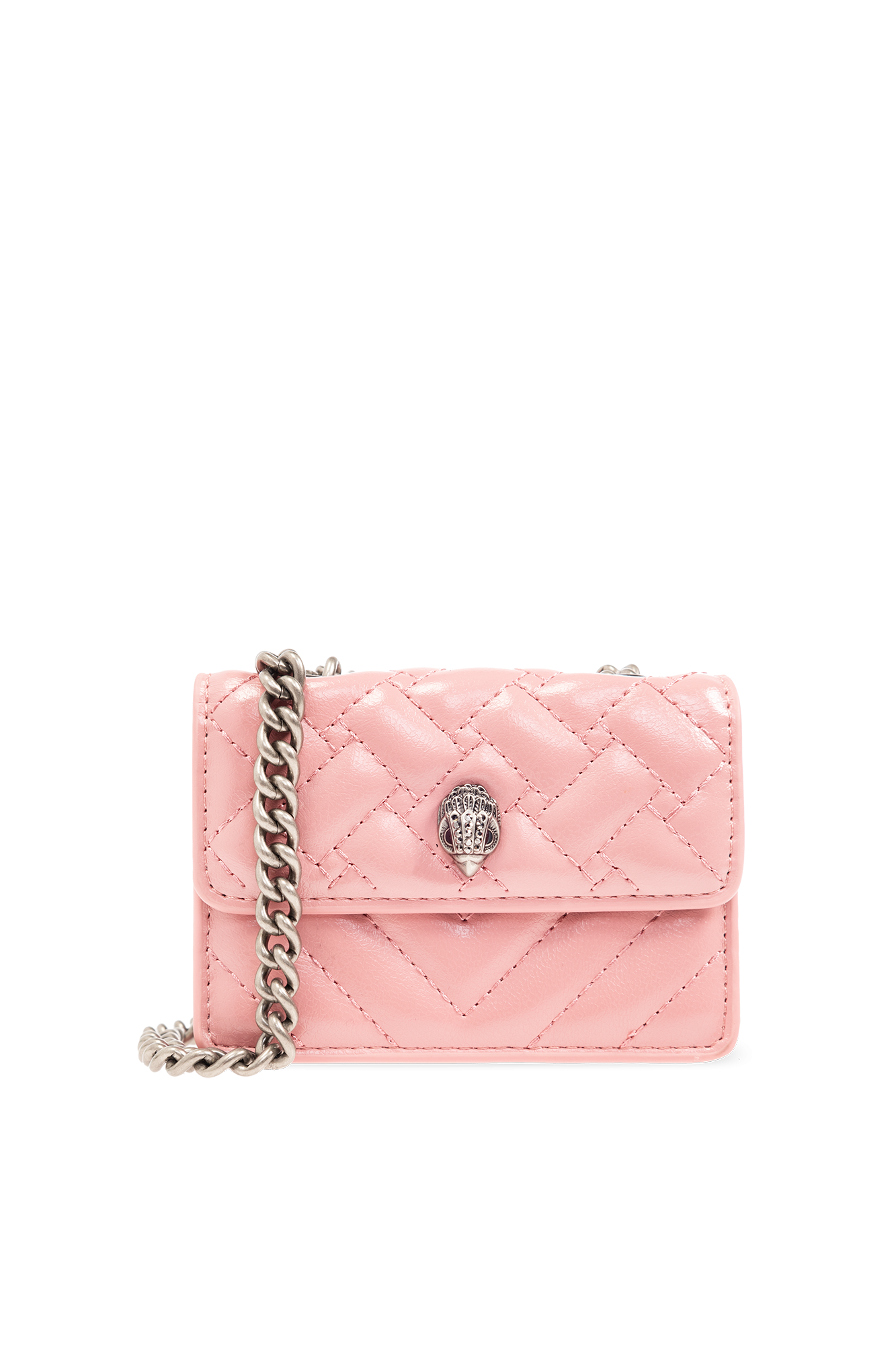 Pink Kensington Micro quilted shoulder bag Kurt Geiger IetpShops Benin Pinko Love Mini Icon Simply crossbody bag